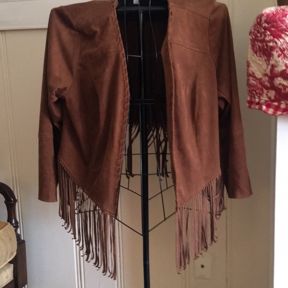 Bob Mackie faux suede fringe jackets!